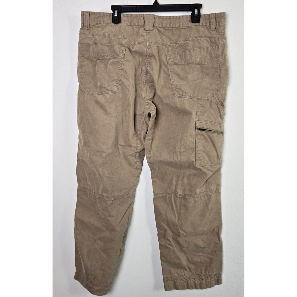 Outdoor Life Mens 40x30 Beige Cargo Pants Work Casual Outdoor Cotton Nylon Blend